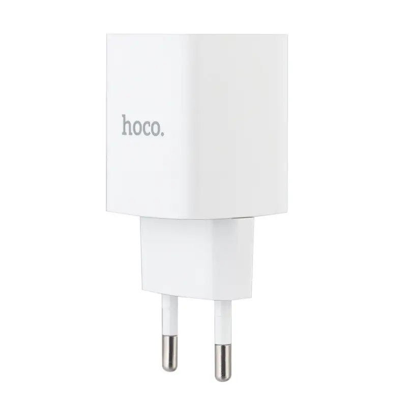 Сетевое зарядное устройство с кабелем Type-C на Type-C PD30W + USB QC3.0 C149A  HOCO белое