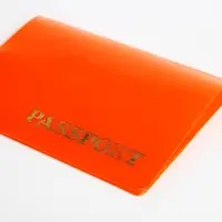 Обложка для паспорта, цвет оранжевый Обложка для паспорта, цвет оранжевый