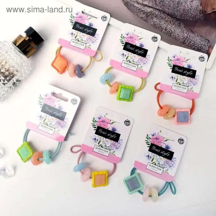 Резинка для волос "Шанталь" геометрия, микс