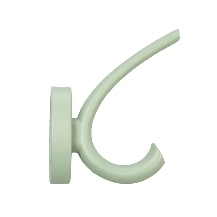 Крючок мебельный CAPPIO USUAL, двухрожковый, цвет зеленый