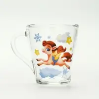 Кружки стеклянные новогодние &laquo;Весёлого праздника. Лошади&raquo;, набор 2 шт.