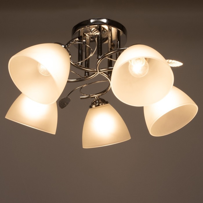 Люстра 2024/5 E27 60Вт хром 52х52х25 см BayerLux