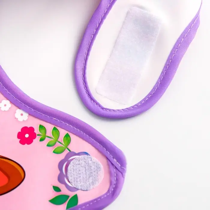 Нагрудник для кормления &laquo;Олененок&raquo; непромокаемый на липучке, с карманом