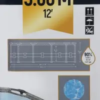 Бассейн каркасный Steel Pro, 366&times;100 см, круглый, цвет графит, 561PG Bestway