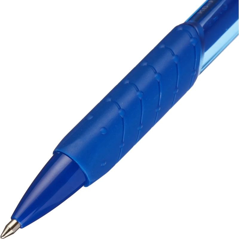 Ручка шариковая автомат. KORES К6 автомат треуг.корп,манж.,0,5мм, син