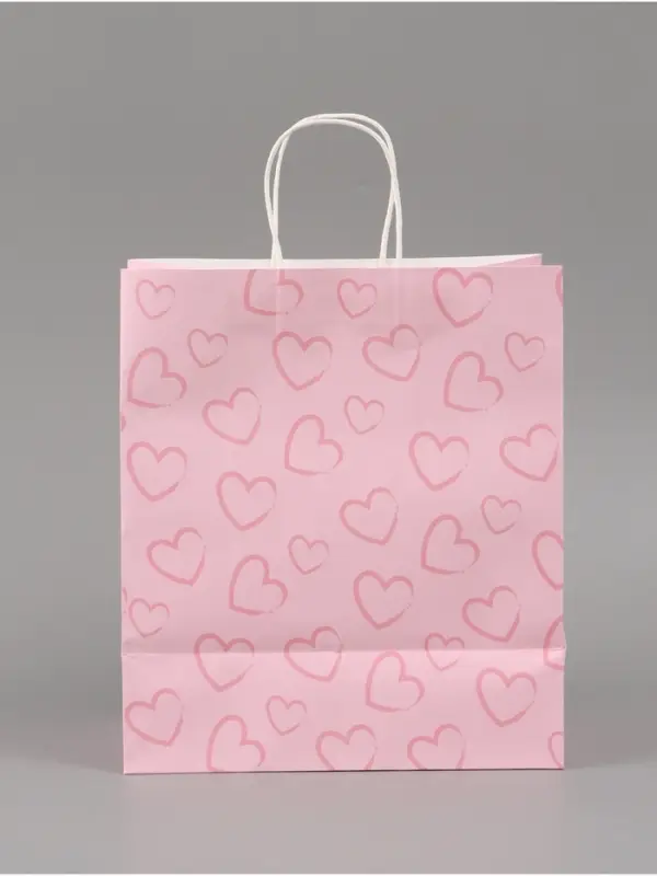 Пакет подарочный &laquo;Сердца&raquo;, 28 х 32 х 15 см
