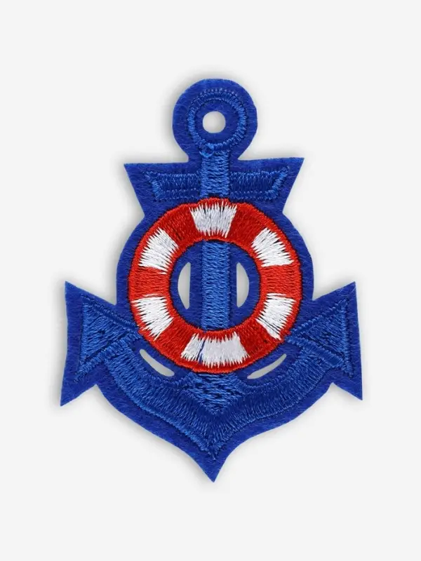 Термоаппликация «Якорь», 6×5 см, синяя Термоаппликация «Якорь», 6×5 см, синяя