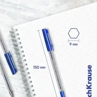 Ручка шариковая Erich Krause. ULTRA-10, синий стержень, игольчатый узел 0.7 мм