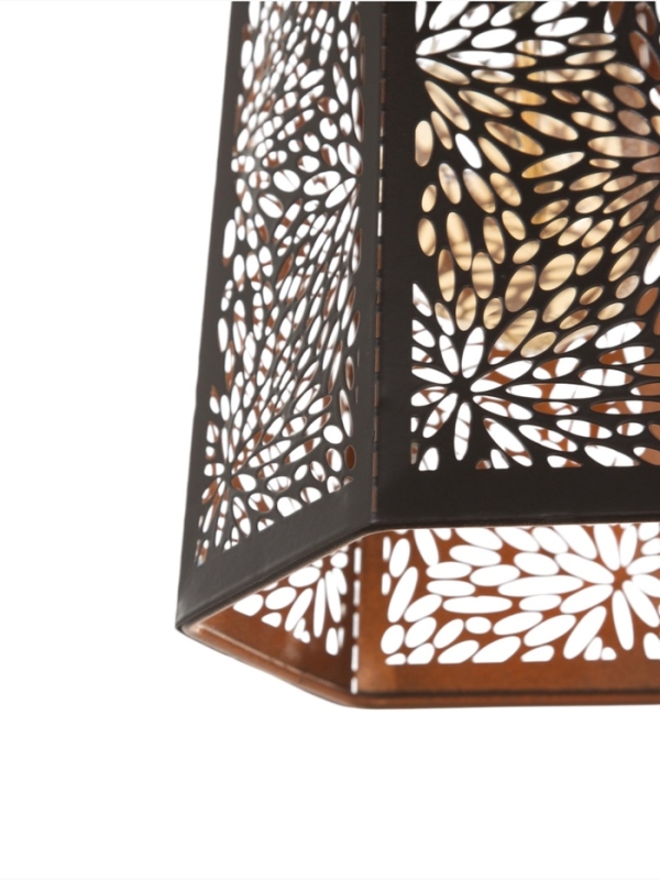 Светильник Светильник "Цветы" 1х40Вт Е27 черный 15х15х35+100см