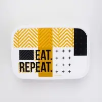 Ланч - бокс прямоугольный &laquo;EAT.REPEAT&raquo;, 1200 мл