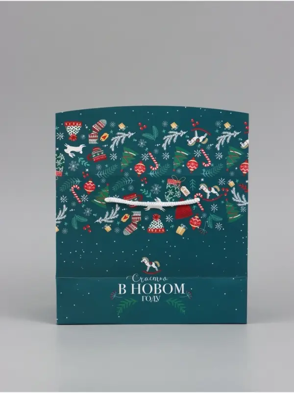 Пакет - коробка подарочная &laquo;В новом году&raquo;, 23&times;18&times;11 см