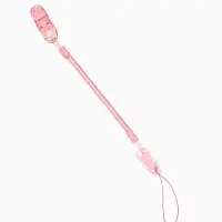 Держатель для соски - пустышки, пружинка, 2 шт., прозрачный, розовый, Крошка Я