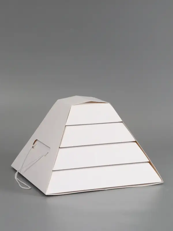 Коробка-пирамида на 5 ярусов для кейтеринга, закусок и фуршета 30 х 30 х 35 см