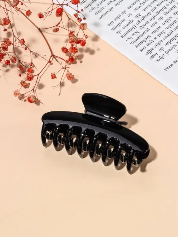 Крабик для волос &laquo;Строгая классика&raquo;, 9.7&times;4.5 см, МИКС, чёрный