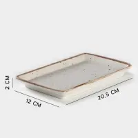 Блюдо Punto bianca, 12&times;20.5 см