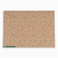 Бумага упаковочная крафт &laquo;Векторные цветы&raquo;, 50&times;70 см