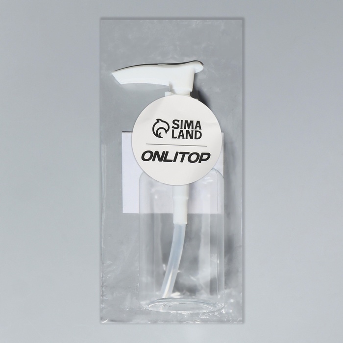 Бутылочка для хранения, с дозатором, 75 мл, цвет белый Бутылочка для хранения, с дозатором, 75 мл, цвет белый