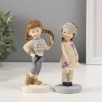 Фигурка полистоун &laquo;Девочка модница&raquo;, 13&times;5.5&times;4 см, МИКС