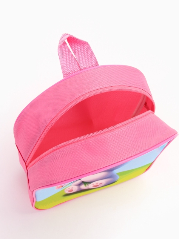 Рюкзак детский 22*8,5*25,5, отд на молнии, медведь розовый