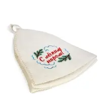 Набор для бани "С лёгким паром", белый Набор для бани "С лёгким паром", белый