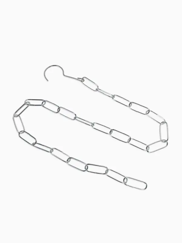 Цепочка-держатель для плечиков, звенья 4&times;2 см, L=110 см, цвет хром