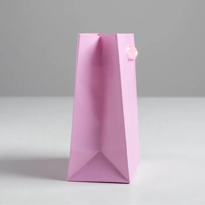 Пакет подарочный, упаковка, &laquo;Розовый&raquo;, 12&times;15&times;5.5