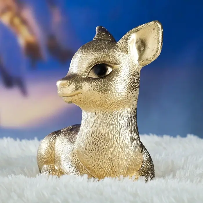 Копилка для денег &laquo;Олененок&raquo;, гипс, под золото, 17&times;10&times;18 см