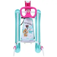 Снегокат Twiny 2+ «Забаваные медвежата», TW2+/ЗМ, с родительской ручкой, со спинкой и ремнём безопасности
