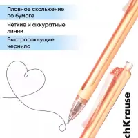 Ручка шариковая ErichKrause Nymph Matic Pastel bloom, автоматическая, узел 0.7 мм, чернила синие