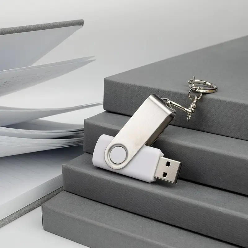 Флешка Twist, белая, 8 Гб Флешка Twist, белая, 8 Гб