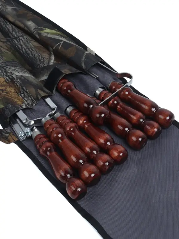 Набор шашлычный в колчане, 11 предметов, камфуляж Набор шашлычный в колчане, 11 предметов, камфуляж