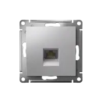 Розетка ATLASDESIGN компьютерная RJ45 механизм алюминий