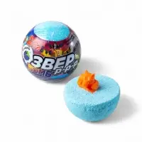 Бомбочка для ванн с игрушкой "звер бомб" аромат ежевики, 130 г Бомбочка для ванн с игрушкой "звер бомб" аромат ежевики, 130 г