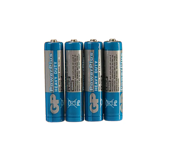 Батарейка GP PowerPlus R03 AAA Shrink 4 Heavy Duty 1.5V (4/40/200/1000) Батарейка GP PowerPlus R03 AAA Shrink 4 Heavy Duty 1.5V (4/40/200/1000)