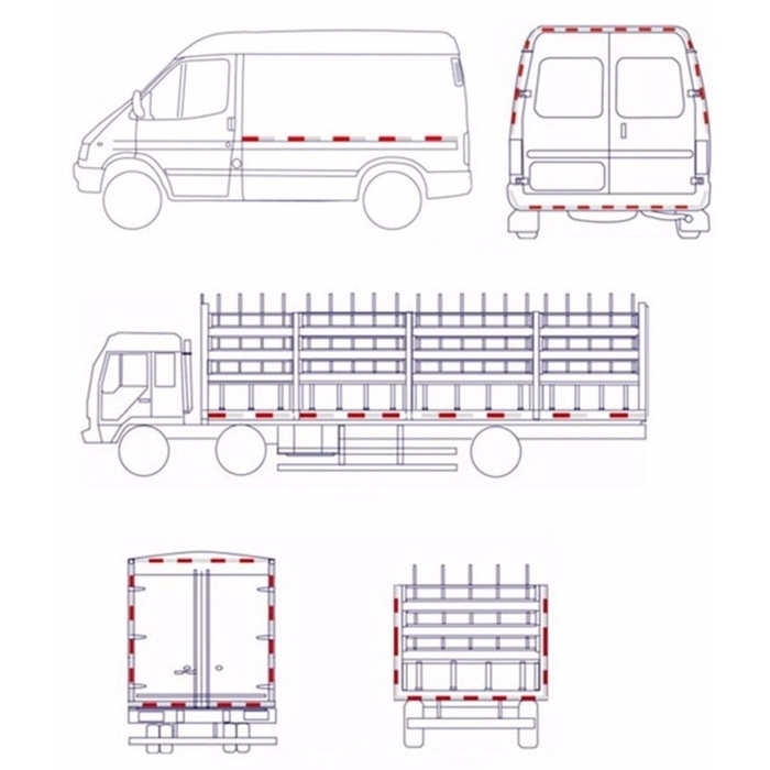 Светоотражающая лента, самоклеящаяся, желтая, 5 см × 10 м