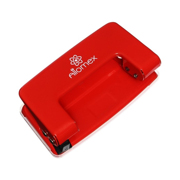 Дырокол металлический 10 листов, Attomex, красный Дырокол металлический 10 листов, Attomex, красный