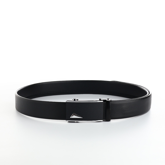 Ремень мужской, ширина 3.5 см, пряжка автомат, цвет чёрный Ремень мужской, ширина 3.5 см, пряжка автомат, цвет чёрный