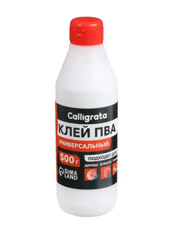 Клей ПВА 500 г Calligrata, Универсальный