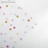 Бумага упаковочная глянцевая &laquo;С Днём Рождения!&raquo;, 70&times;100 см