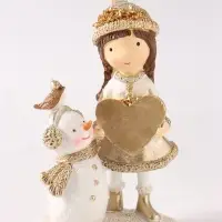 Фигурка &laquo;Малышка с сердцем&raquo;, 12.5 см, полистоун