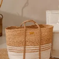 Корзина для белья плетеная SL Home Orden, хлопок, гиацинт, 42&times;24&times;35 см