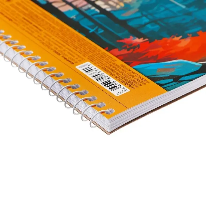 Альбом для рисования Hatber &laquo;Дикий мир России&raquo; А4, 40 листов, на гребне, обложка из мелованного картона, тиснение, отрывные страницы, плотность л�...