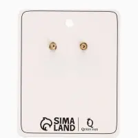 Серьги металл "Ракушки", цвет золото