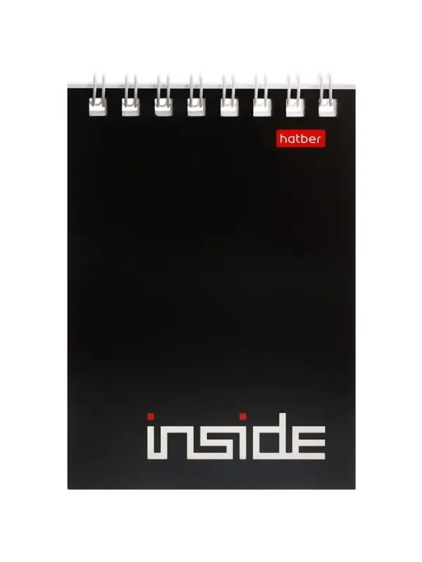 Блокнот А7 40л на гребне "INSIDE", обл мел карт 40Б7B1гр_01622