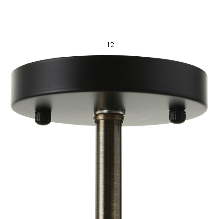 Люстра Люстра "Шарлин" 3хЕ27 40Вт черный-латунь 49х49х29 см BayerLux