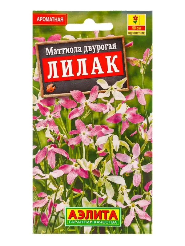 Семена цветов Маттиола двурогая Лилак , Ц/П,0,5 г Семена цветов Маттиола двурогая Лилак , Ц/П,0,5 г