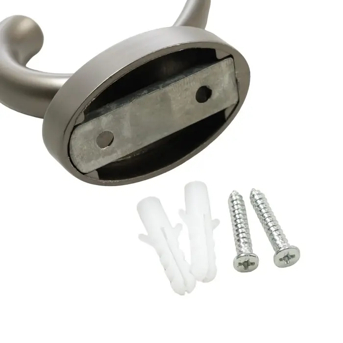 Крючок мебельный CAPPIO USUAL, двухрожковый, цвет графит