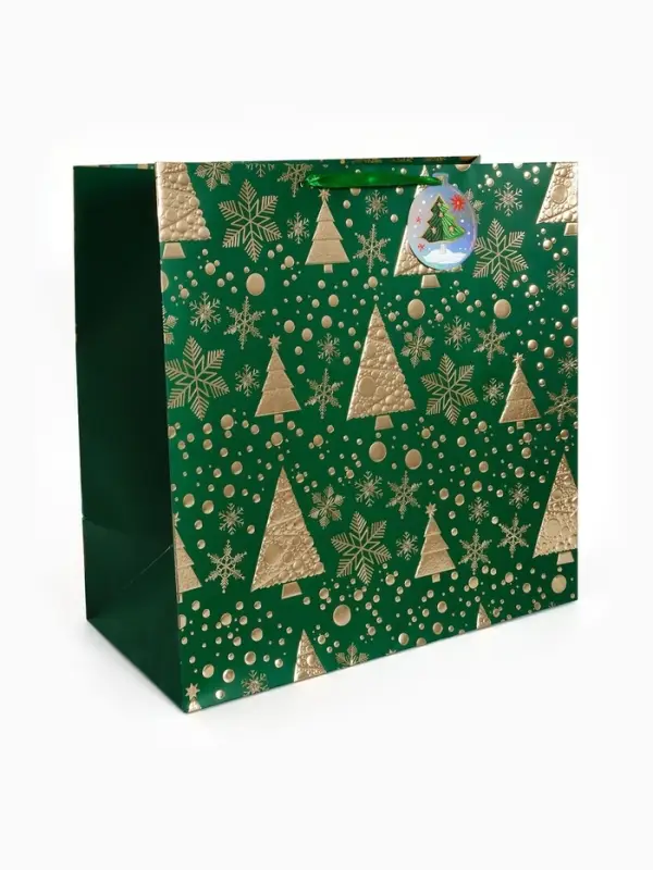 Подарочный пакет «Новогодний», зелёный 40 × 40 × 40 см Подарочный пакет «Новогодний», зелёный 40 × 40 × 40 см