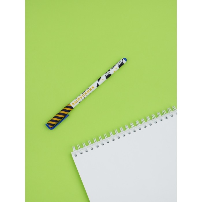 Набор пластиковых ручек  Набор пластиковых ручек "Лучший выпускник школы", синяя паста 0.7 мм, 4 шт