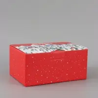 Коробка подарочная складная &laquo;Новогодний городок&raquo;, 22&times;15&times;10 см